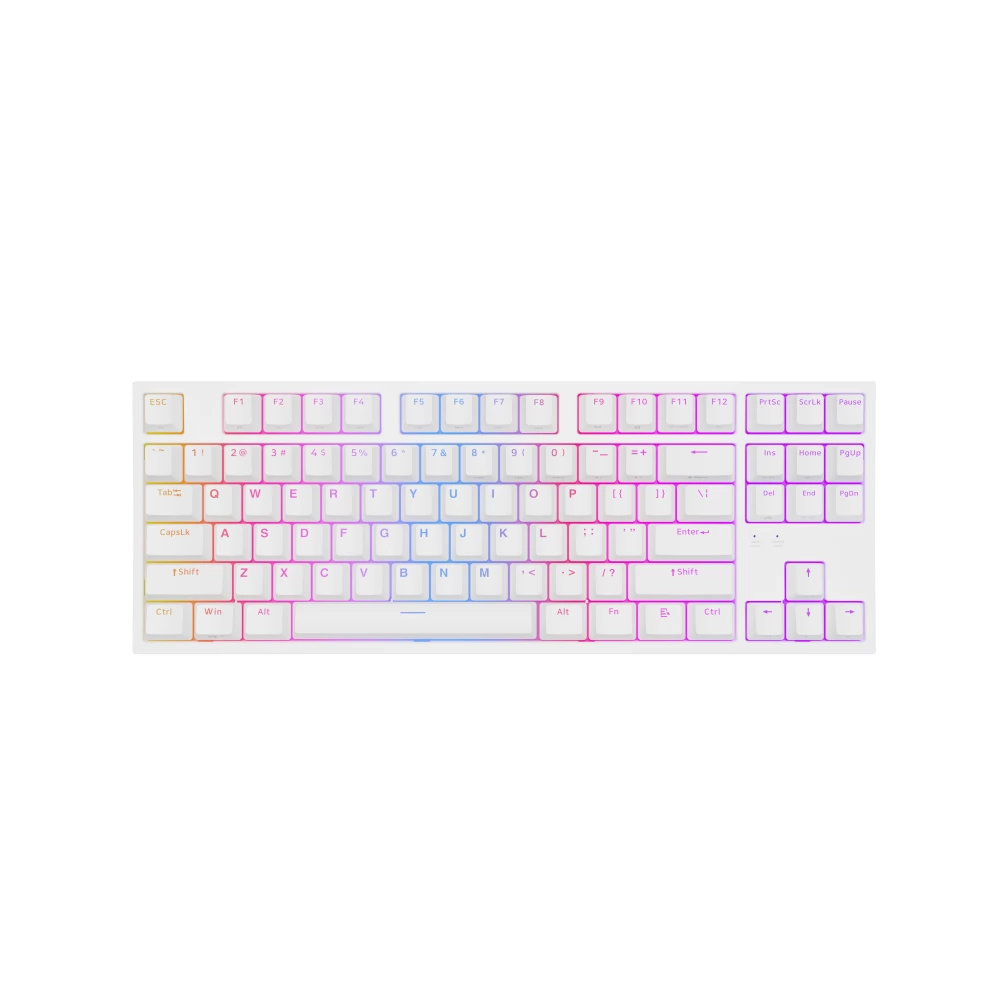 NATEC Genesis Thor 404 TKL Kailh Box Brown V2 US Angol fehér