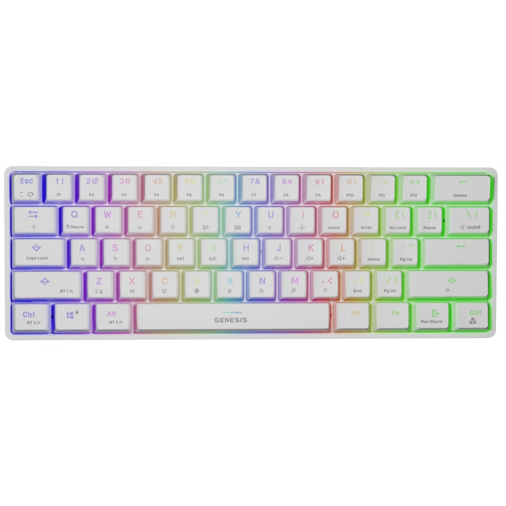 NATEC Genesis Thor 660 RGB Red US Angol fehér