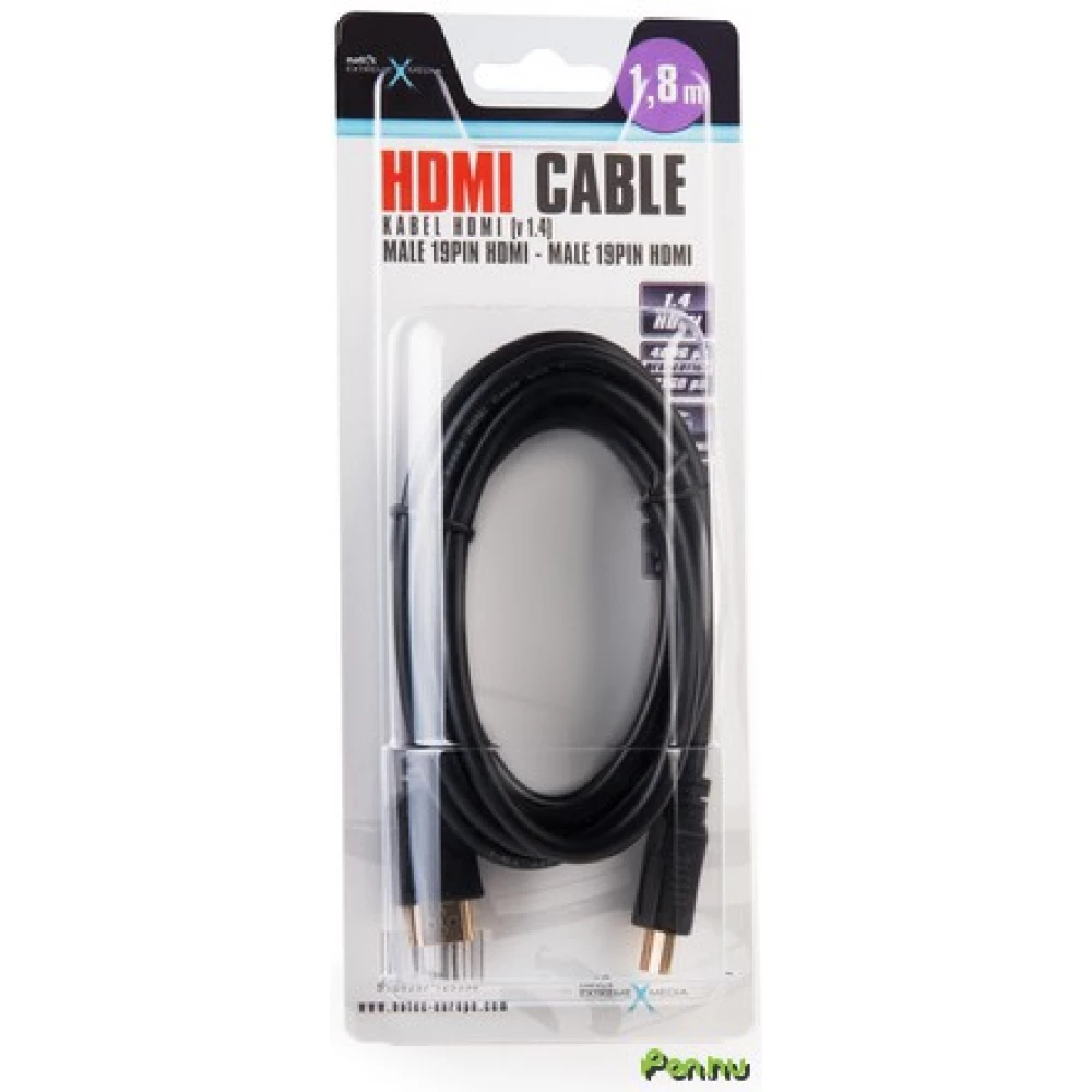 NATEC HDMI Összekötő Fekete 1.8m NKA-0365