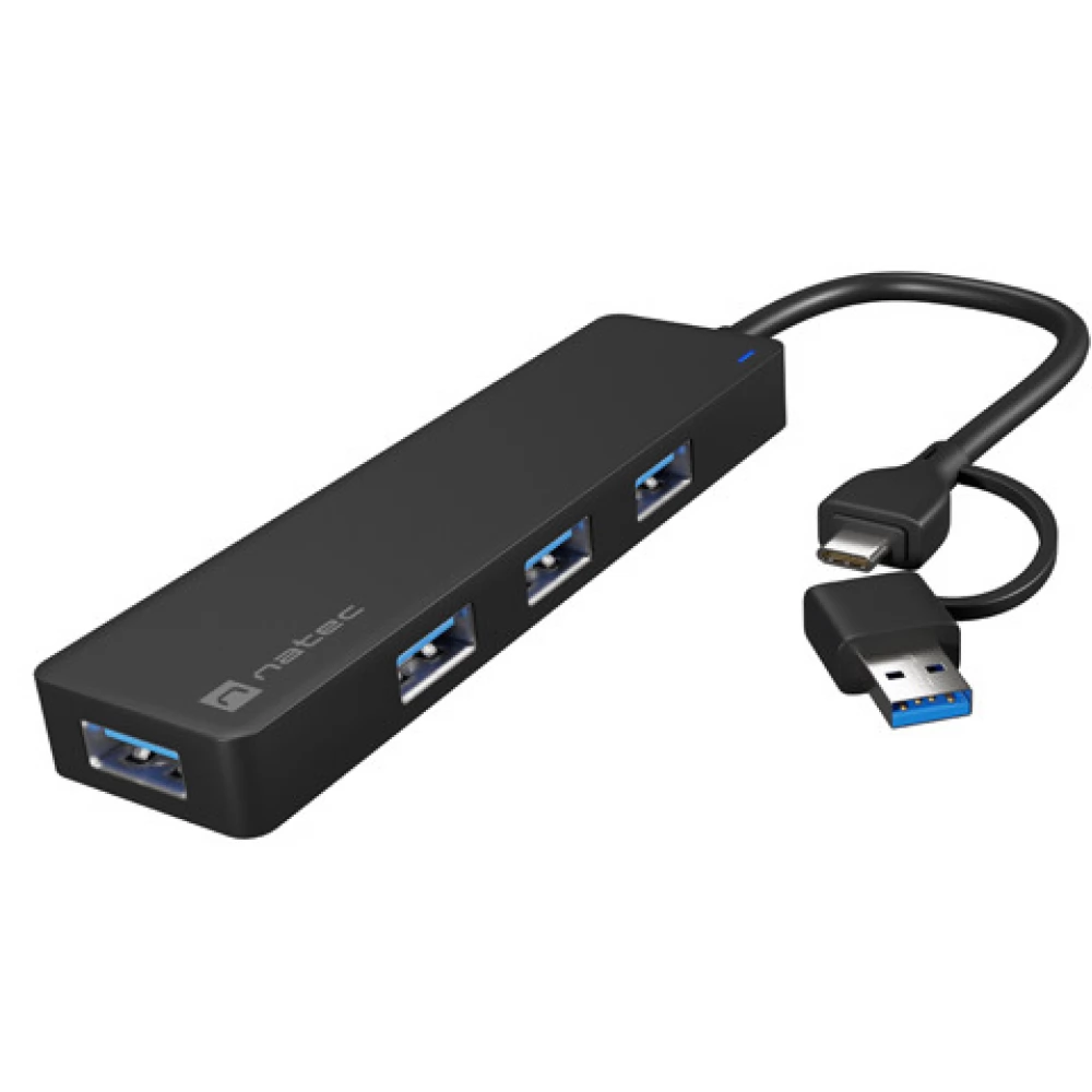 NATEC MAYFLY USB 3.0 HUB fekete