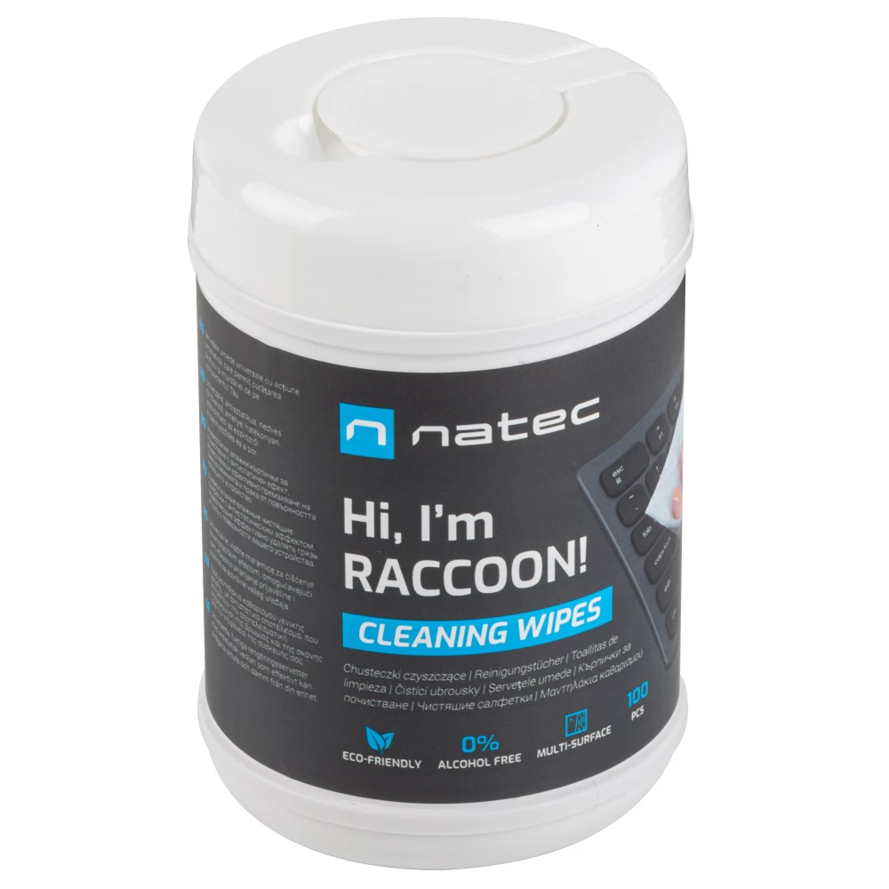 NATEC NSC-1796 accoon Cleaning Wipes nedves törlőkendő 100 db