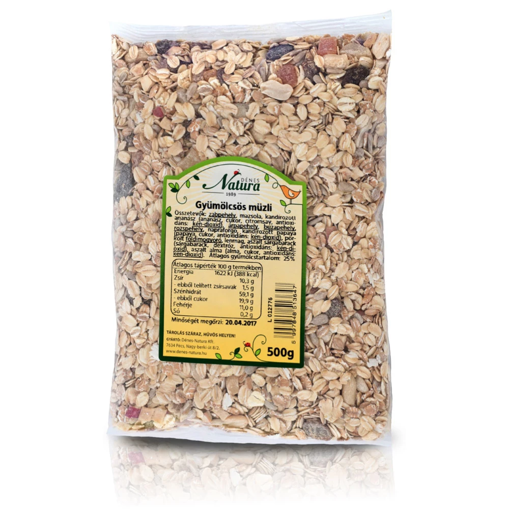 Natura gyümölcsös müzli 500 g