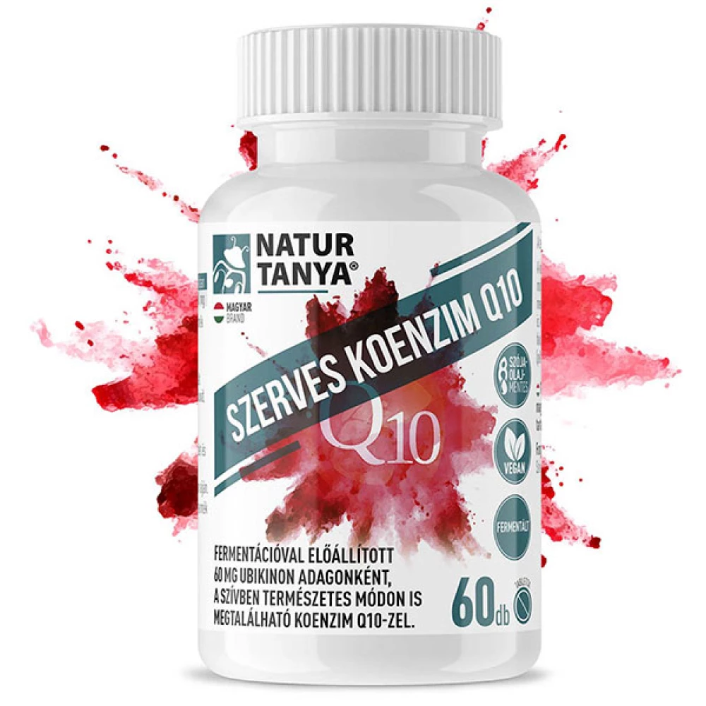 Naturtanya szerves koenzim q10 fermentált növényi ubikon tabletta 60 db