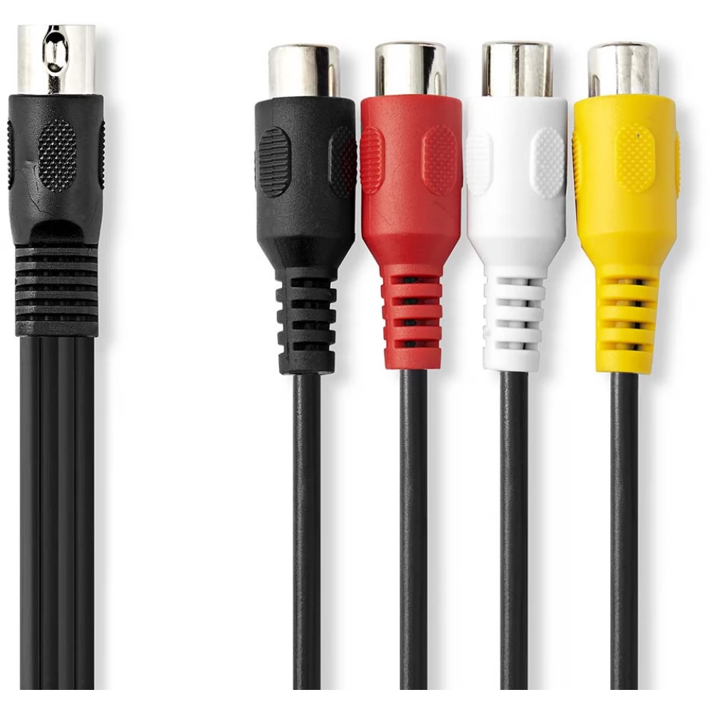 NEDIS DIN RCA Átalakító Fekete 20cm CAGL20450BK02