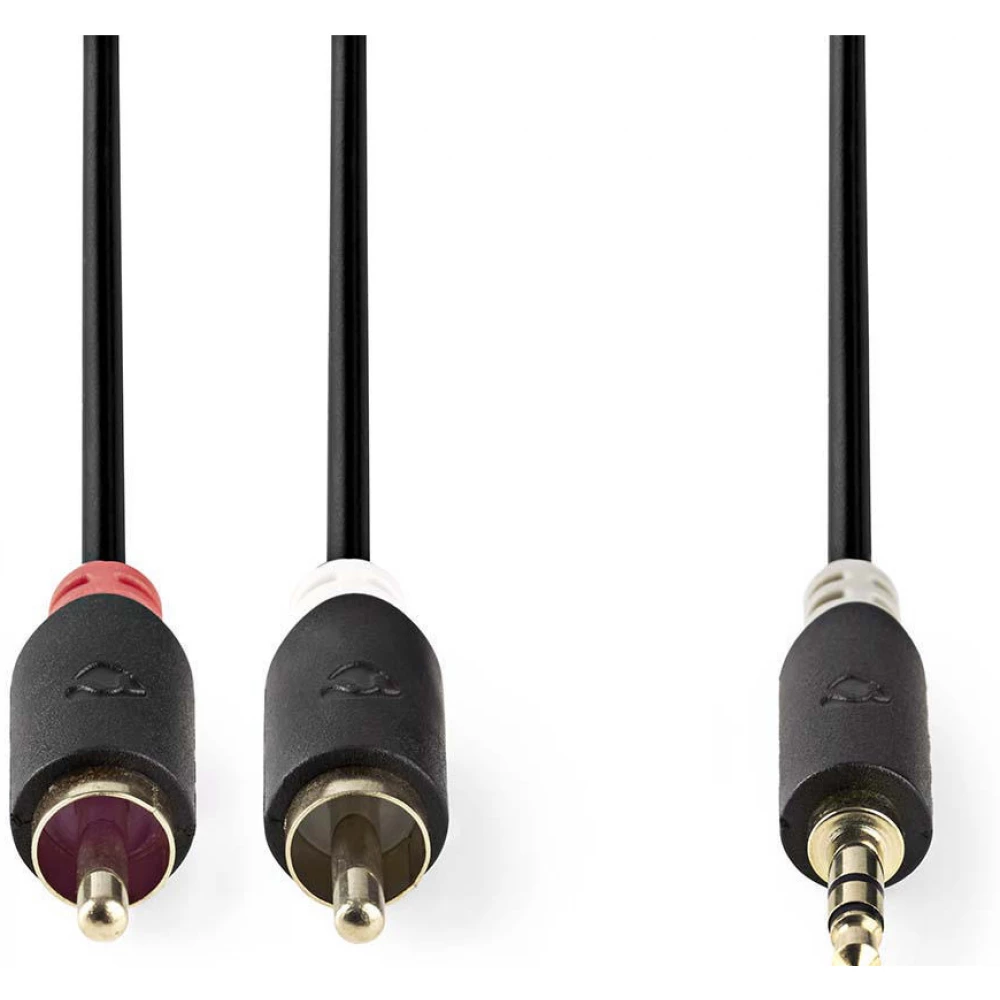 NEDIS Jack RCA Átalakító Antracit 2m CABW22200AT20