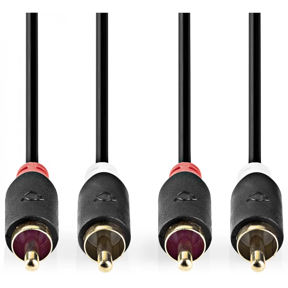 NEDIS RCA Összekötő Antracit 50cm CABW24200AT05