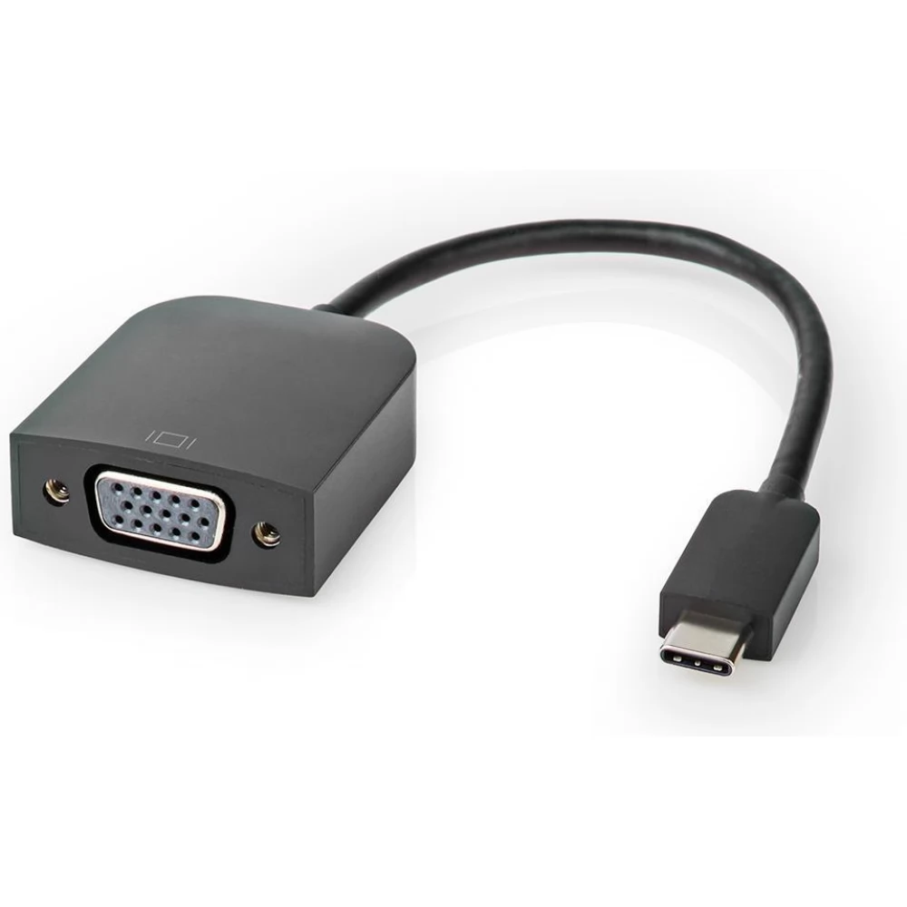 NEDIS USB 3.0 Type C VGA/D-Sub Átalakító Fekete 20cm CCGP64852BK02