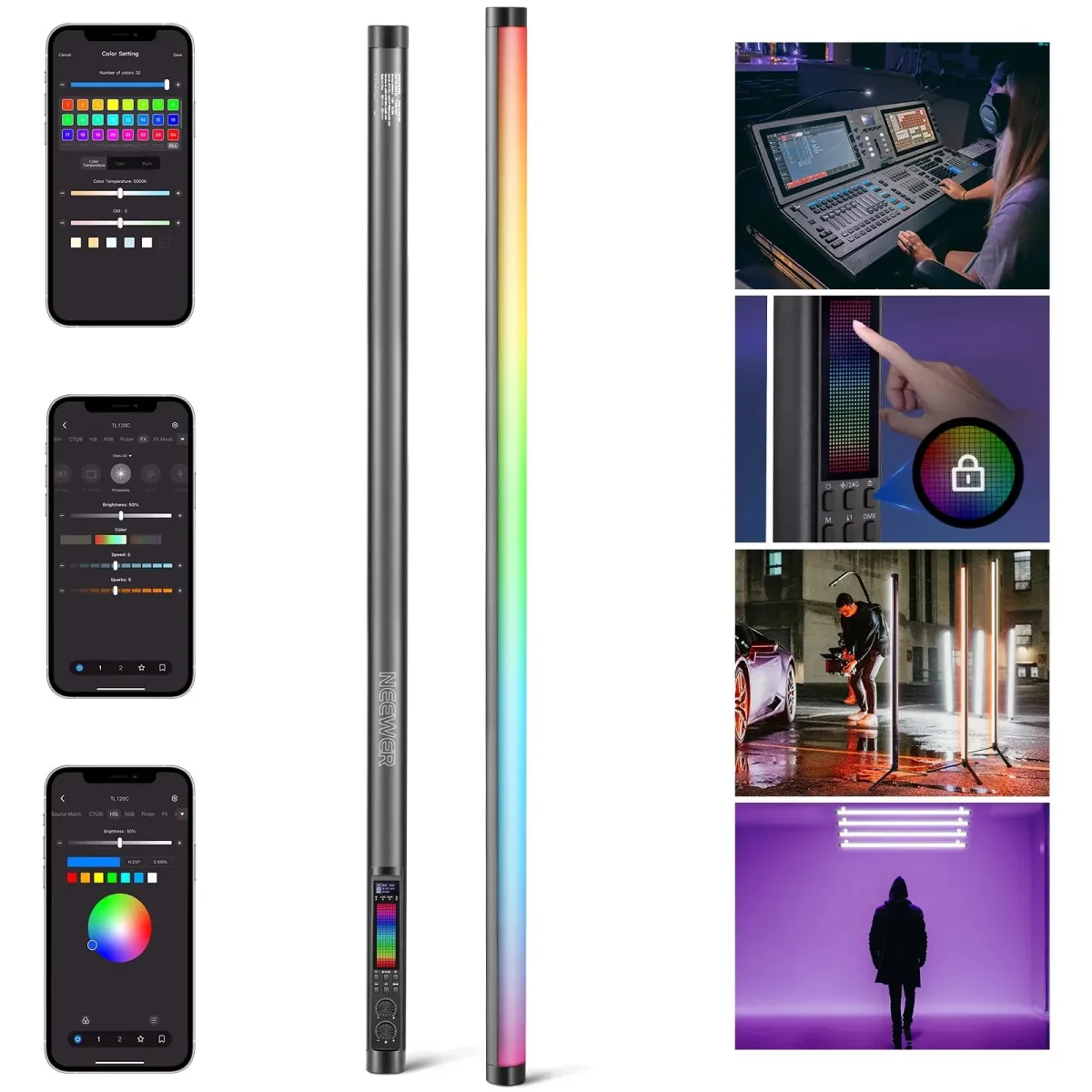 NEEWER TL120C RGB LED cső