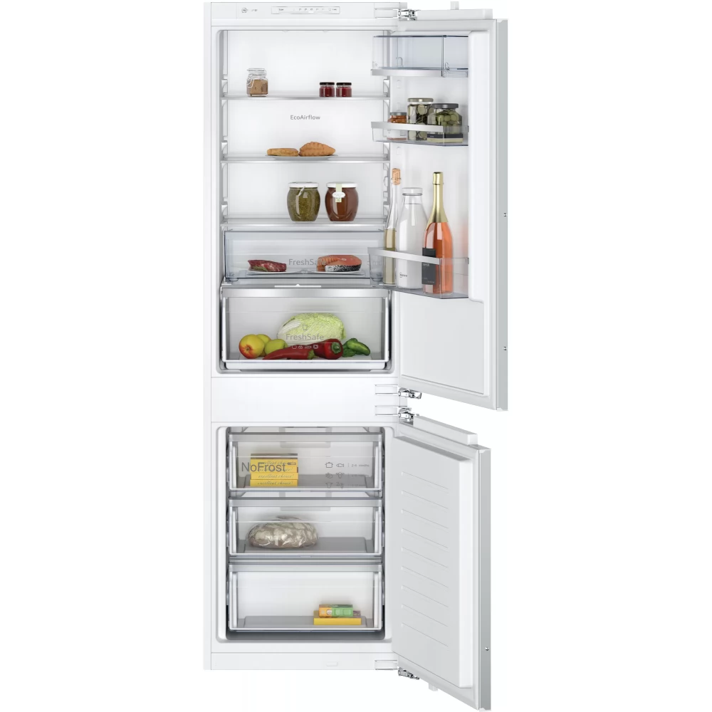 NEFF KI7862FE0 N 50 Hűtő-fagyasztó beépíthető alulfagyasztós kombináció 177.2 x 54.1 cm E fehér