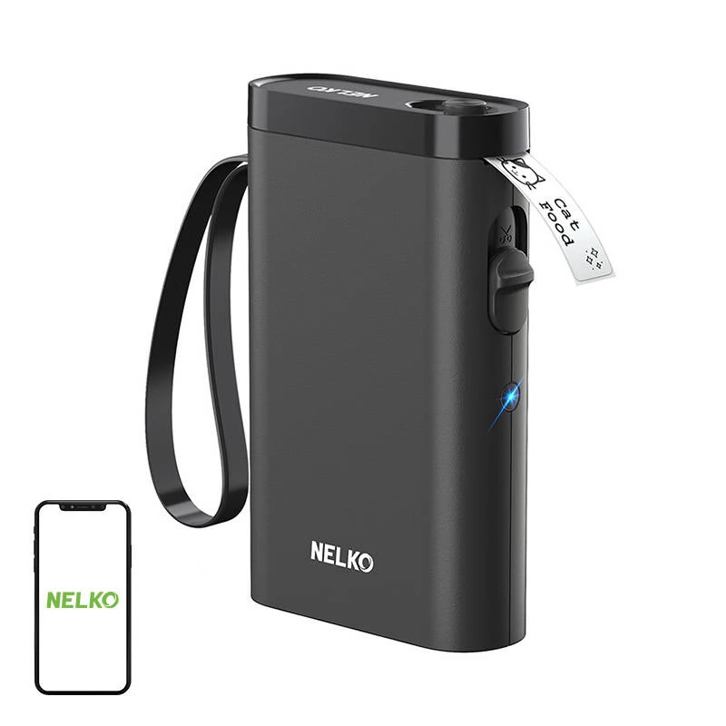 NELKO P21 thermal label printer fekete