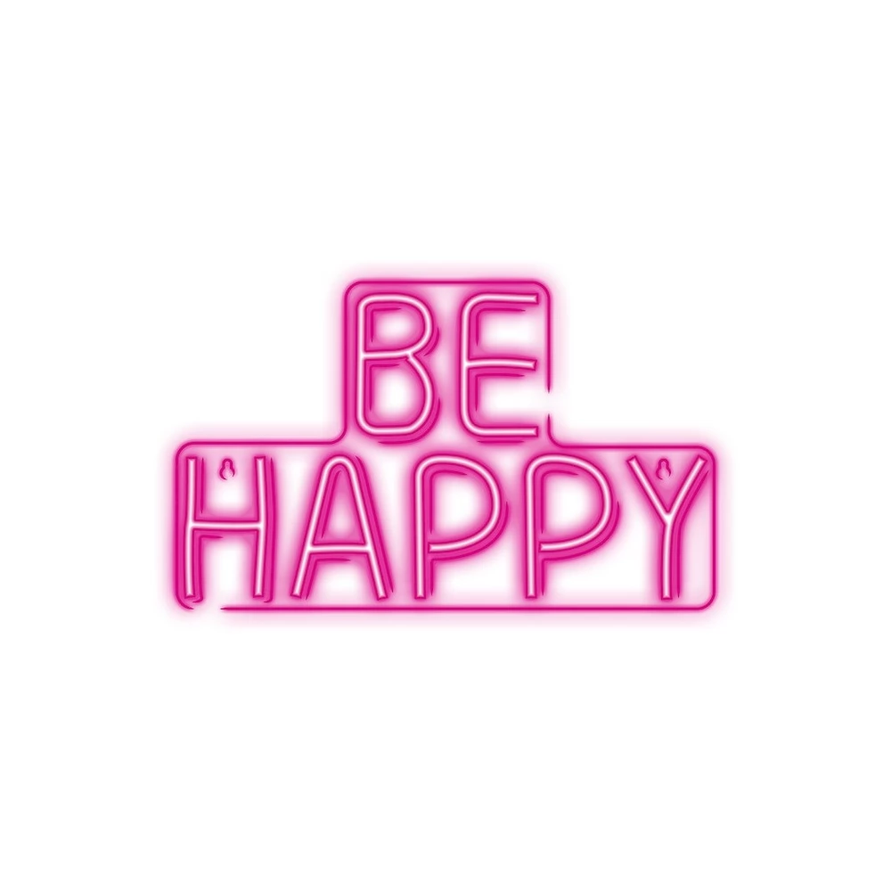 Neolia LED dekorációs lámpa Be happy rózsaszín
