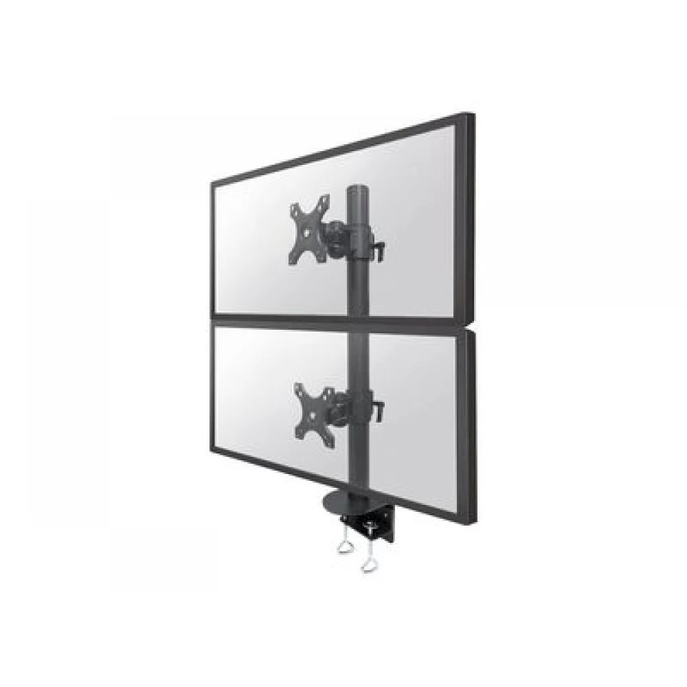 NEOMOUNTS FPMA-D960DVBLACKPLUS Asztali monitor kar 2 ívelt képernyőhöz 17-49" fekete