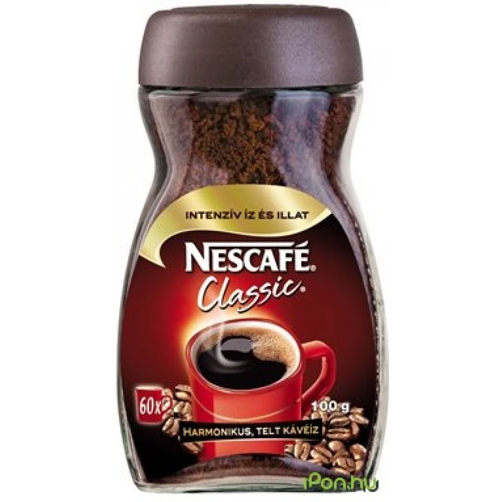 NESCAFE Classic instant kávé üveges 100 g