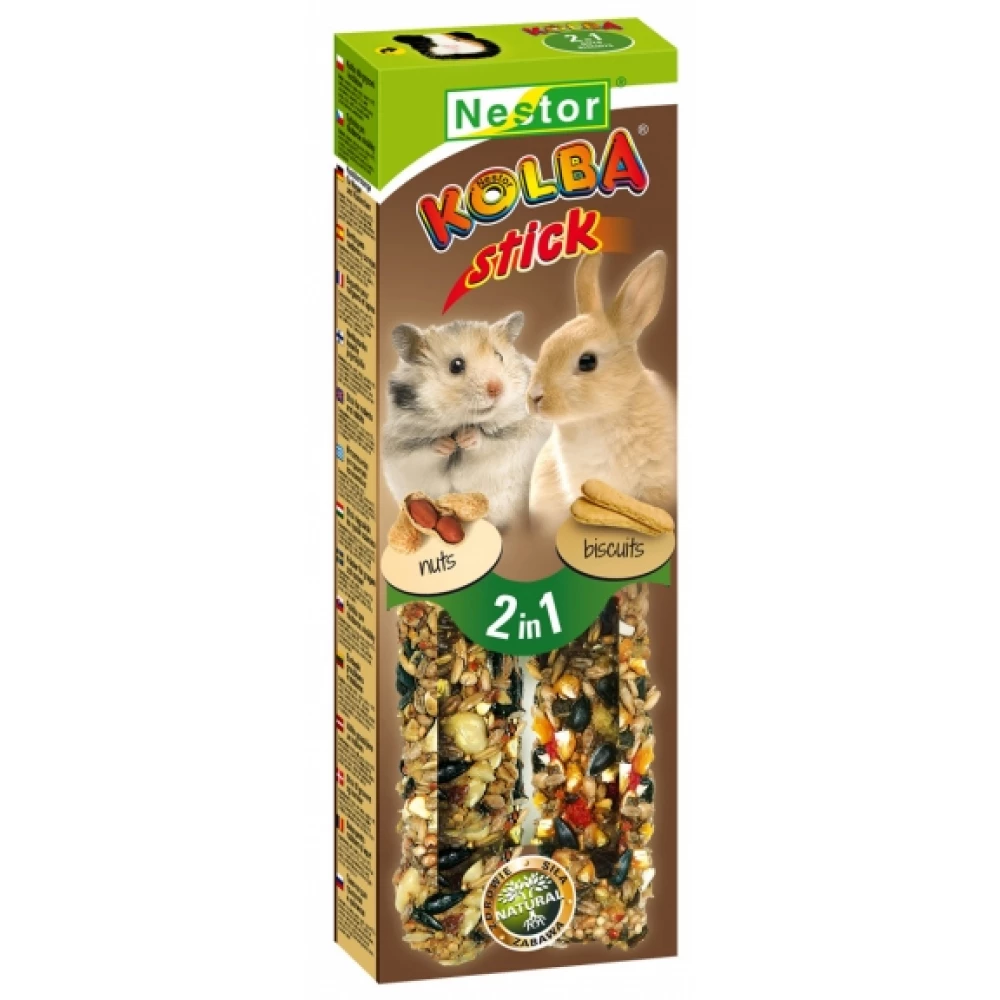 Nestor Dupla Rúd Rágcsálónak Mogyoró+Biscuit 115gr