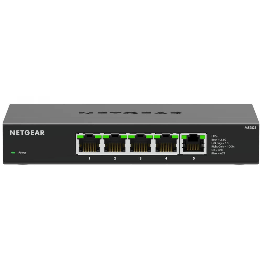 NETGEAR MS305 5-Port Multi-Gigabit (2.5G) Ethernet Unmanaged Switch