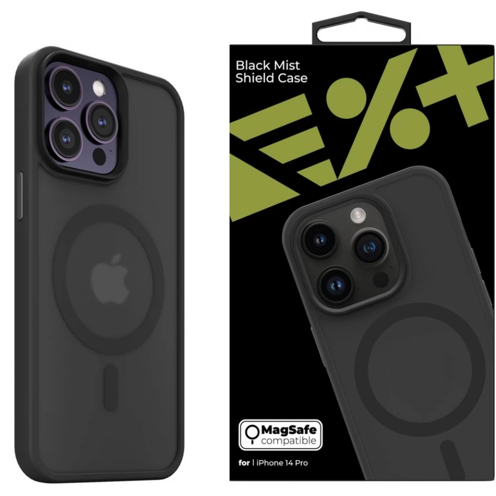 NEXT ONE Mists Shield Case MagSafe tok iPhone 14 Pro fekete