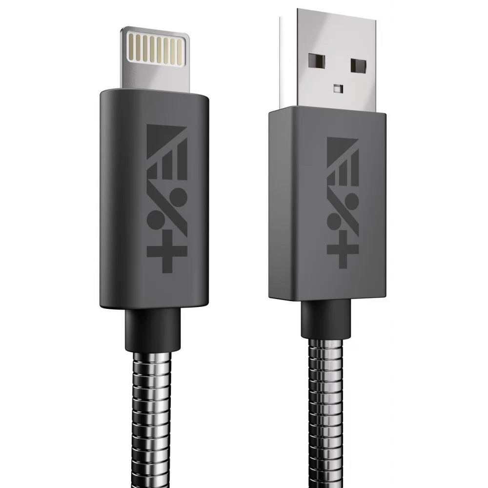 NEXT ONE USB 2.0 Type C Töltő/adat Szürke 1m LGHT-USBA-MET-SG