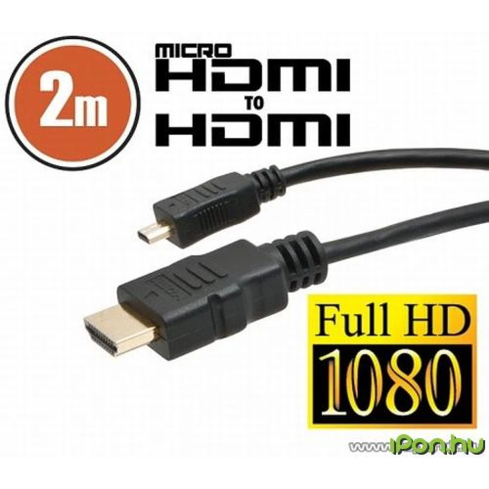 NEXUS HDMI Micro HDMI Átalakító Fekete 2m 20317