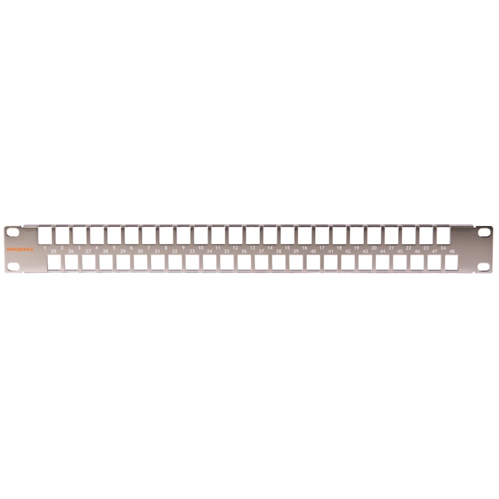 NIKOMAX Modular patch panel NMC-RP48-BLANK-1U-MT
