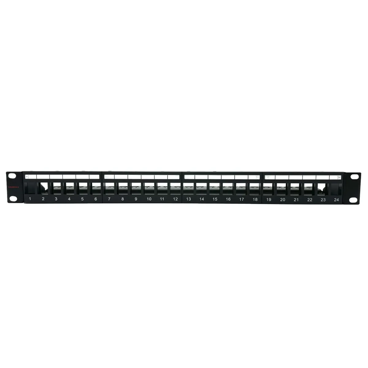 NIKOMAX NMC-RP24U-BLANK-ST-1U-BK Modular Patch Panel