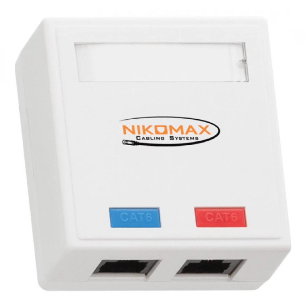 NIKOMAX Surface mounting outlets Unshielded 2 ports Cat.6