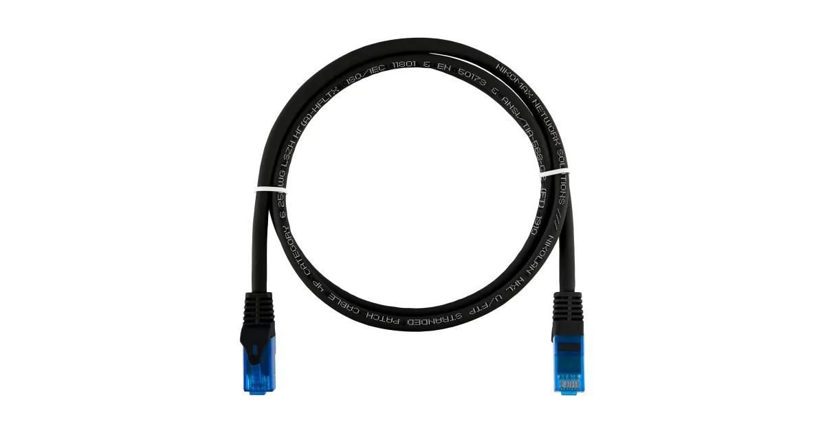 NIKOMAX UTP Összekötő Fekete 1m NMC-PC4UE55B-ES-010-C-BK