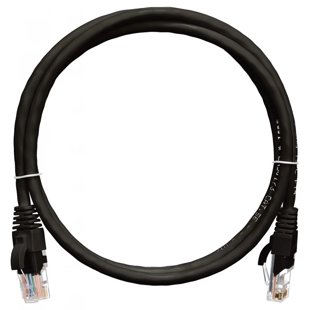 NIKOMAX UTP Összekötő Fekete 2m NMC-PC4UD55B-020-C-BK