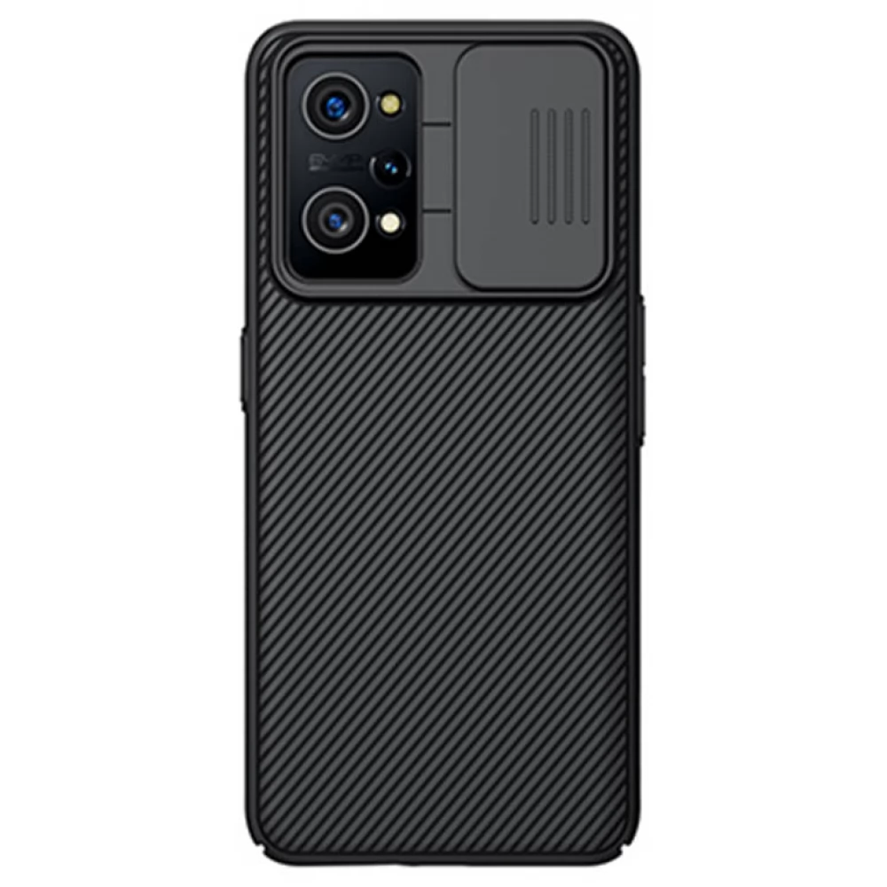 NILLKIN CamShield hátlap csúsztatható kameravédelem Realme GT Neo 2/GT2/Q5 Pro fekete