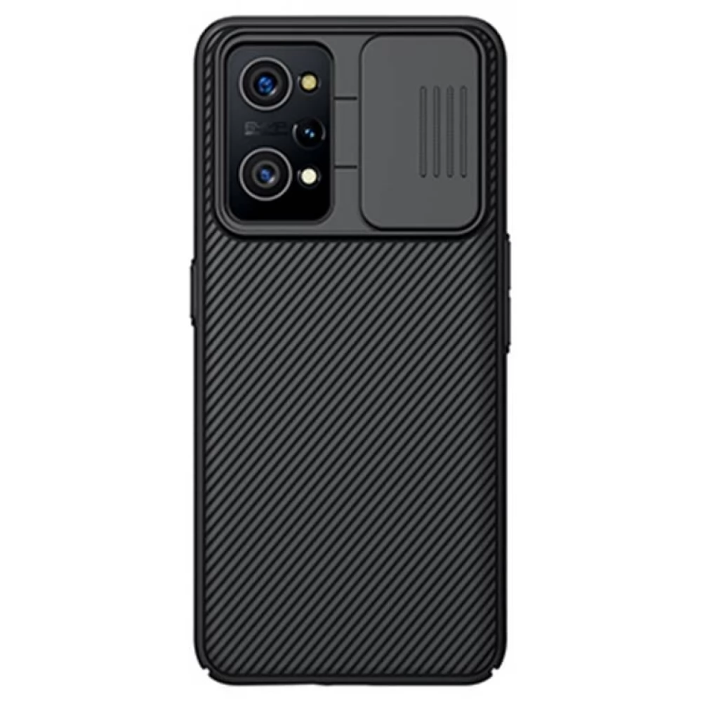 NILLKIN CamShield hátlap csúsztatható kameravédelem Realme GT Neo 2 / 3T / GT2 / Q5 Pro 5G fekete