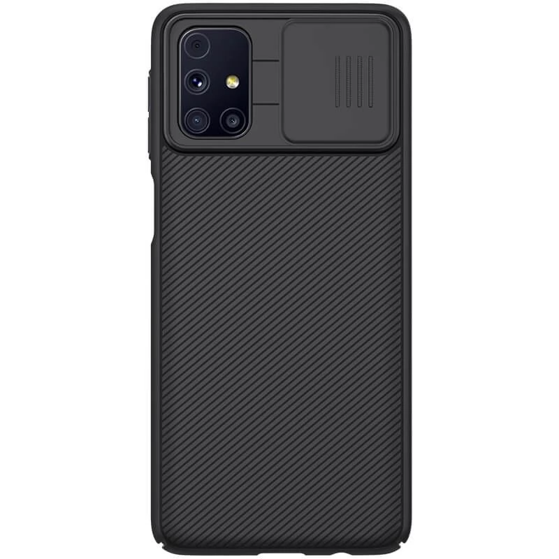 NILLKIN CamShield hátlap csúsztatható kameravédelem Samsung Galaxy M31s fekete