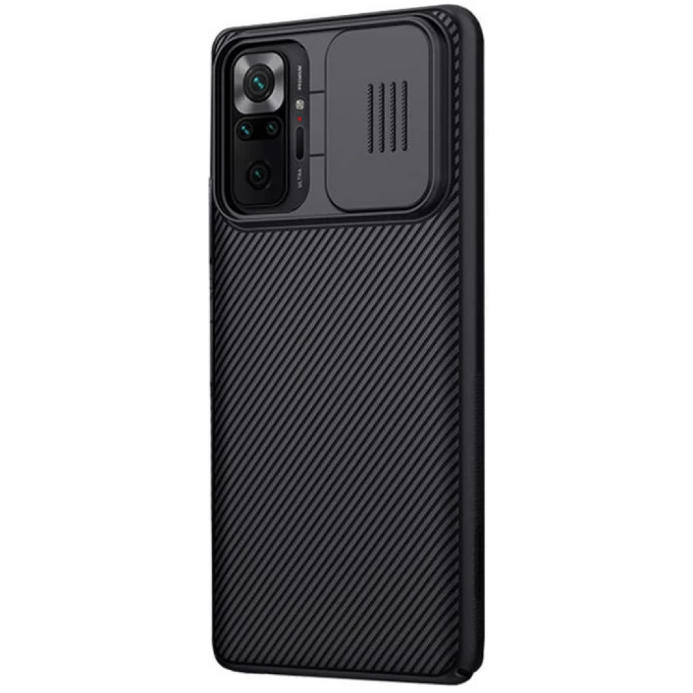 NILLKIN CamShield hátlap csúsztatható kameravédelem Xiaomi Redmi Note 10 Pro/10 Pro Max fekete