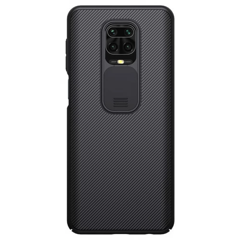 NILLKIN CamShield hátlap csúsztatható kameravédelem Xiaomi Redmi Note 9 Pro/Note 9 Pro Max/Note 9S/Poco M2 Pro fekete