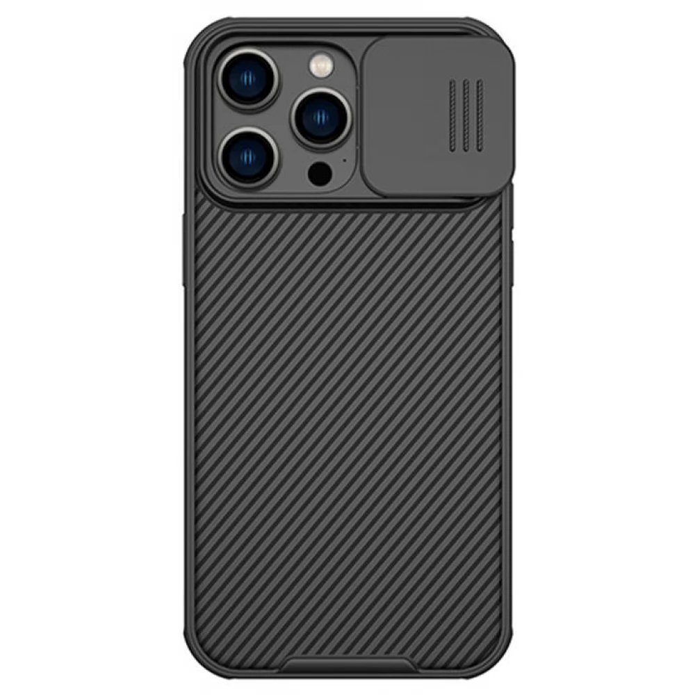 NILLKIN CamShield Pro hátlap csúsztatható kameravédelem iPhone 14 Pro Max fekete