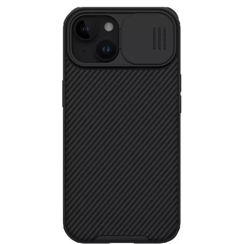 NILLKIN CamShield Pro hátlap csúsztatható kameravédelem iPhone 15 Plus fekete