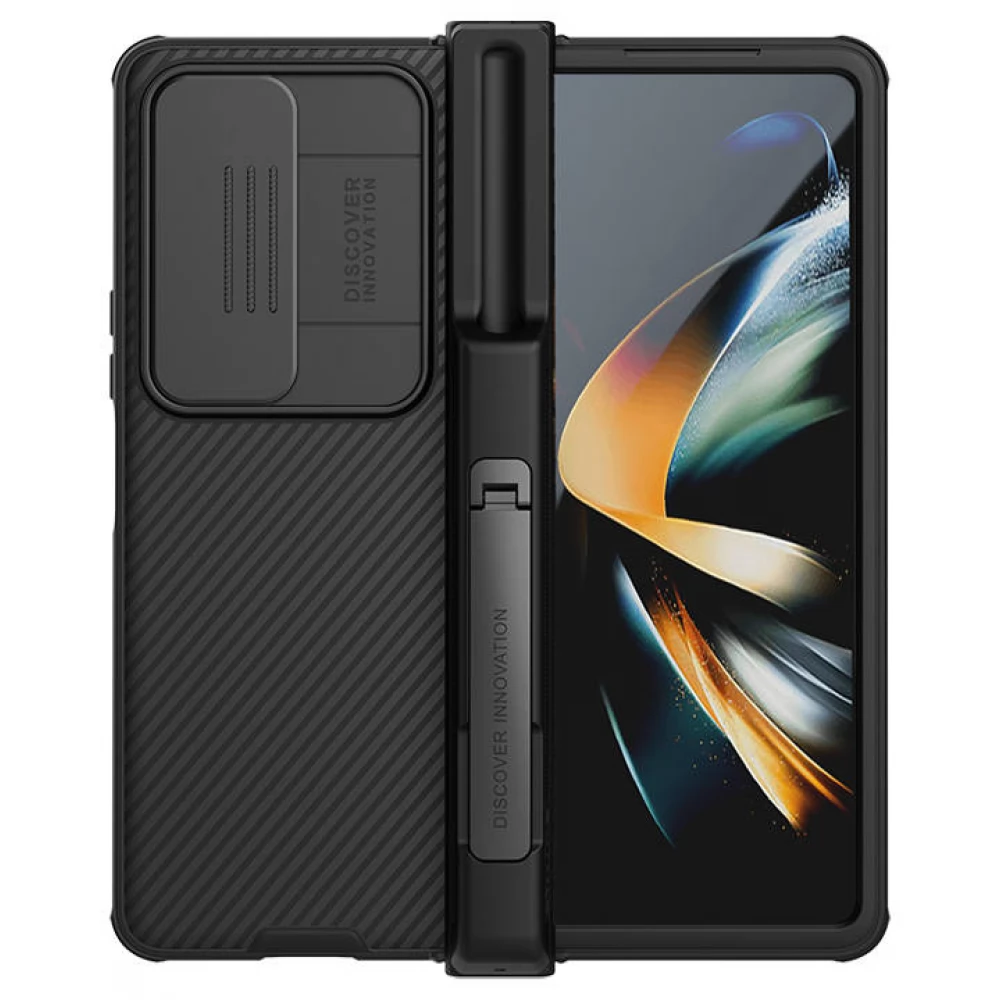 NILLKIN CamShield Pro hátlap csúsztatható kameravédelem Samsung Galaxy Z Fold 4 5G fekete