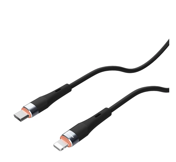 NILLKIN Flowspeed Type-C / Lightning szilikon kábel 27 W kék