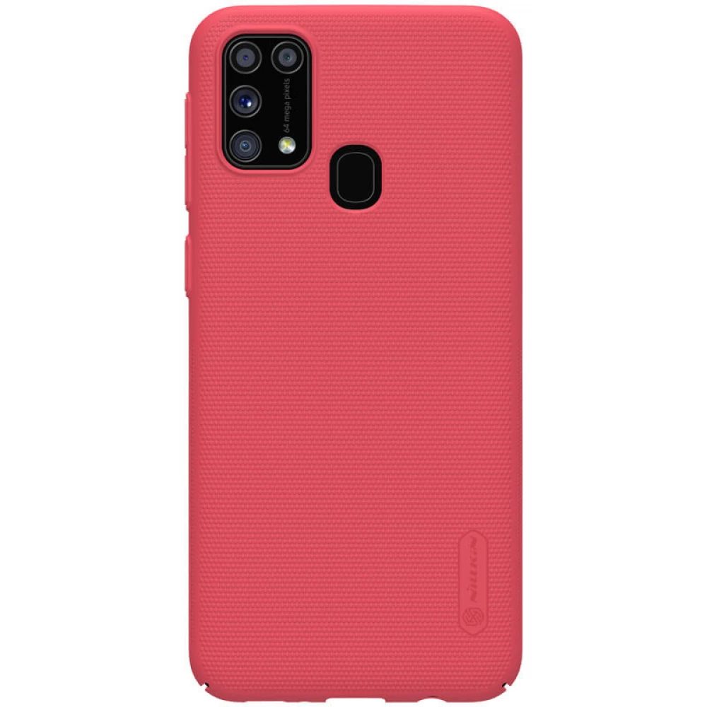 NILLKIN Super Frosted hátlap tok Samsung Galaxy M31 piros