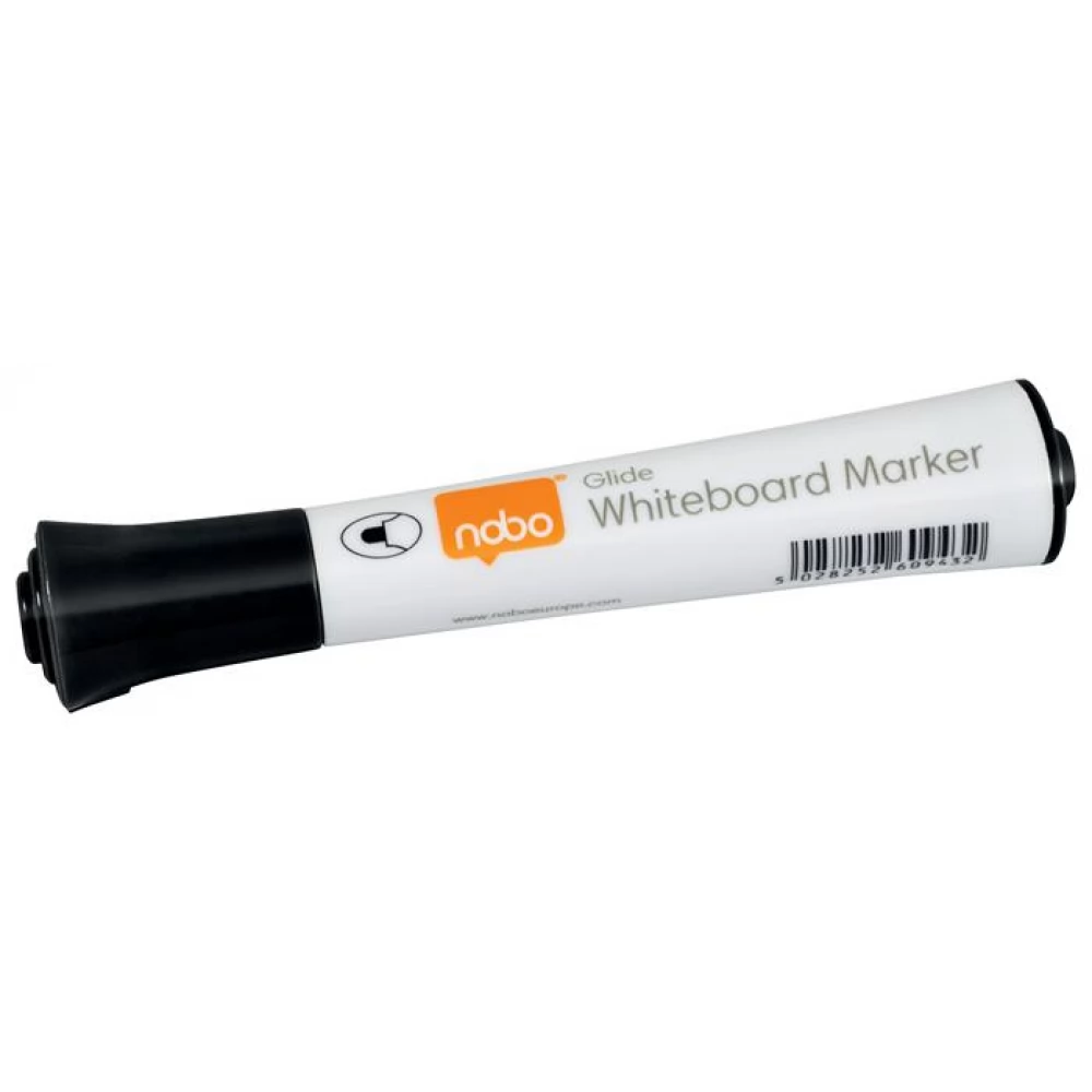 NOBO Glide Táblamarker kúpos hegyű 2 mm fekete 10 db
