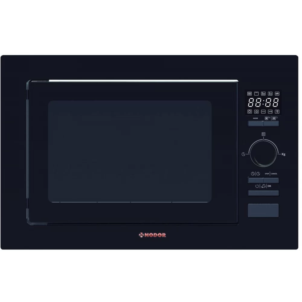 NODOR MW-25 DG CU Mikrohullámú sütő beépíthető 900 W / 1000 W 25 l fekete