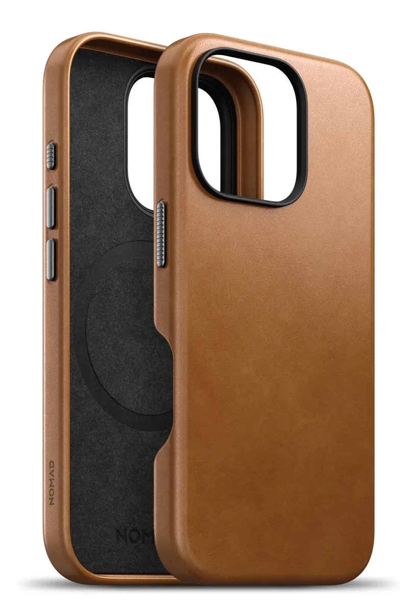 NOMAD GOODS Traditional bőrtok iPhone 16 Pro világosbarna