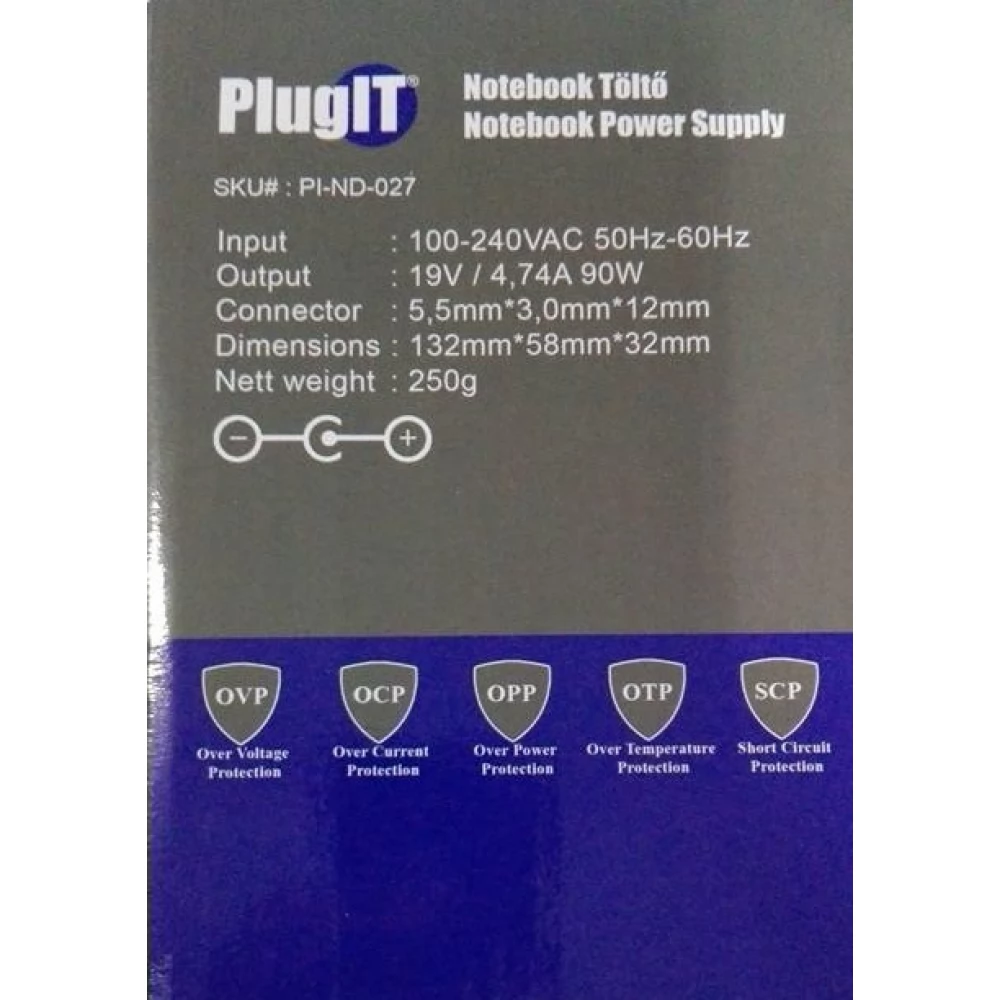 Notebook univerzális töltő 90W PlugIT PI-ND-127 (Samsung)