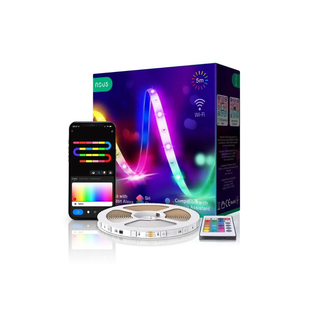 NOUS F1 okos Tuya Wi-FI RGB LED szalag 5 méter