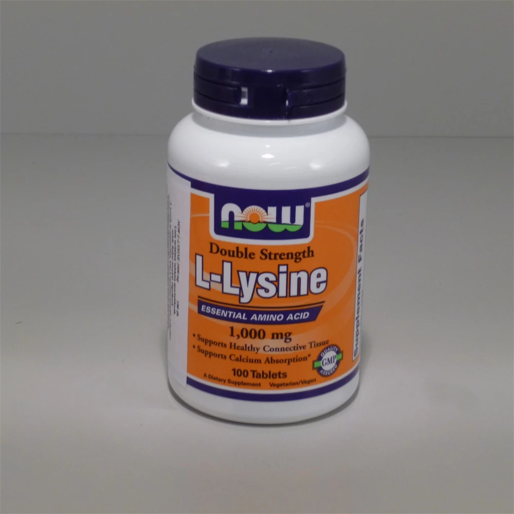 NOW Now l-lysine tabletta 1000mg 100 db