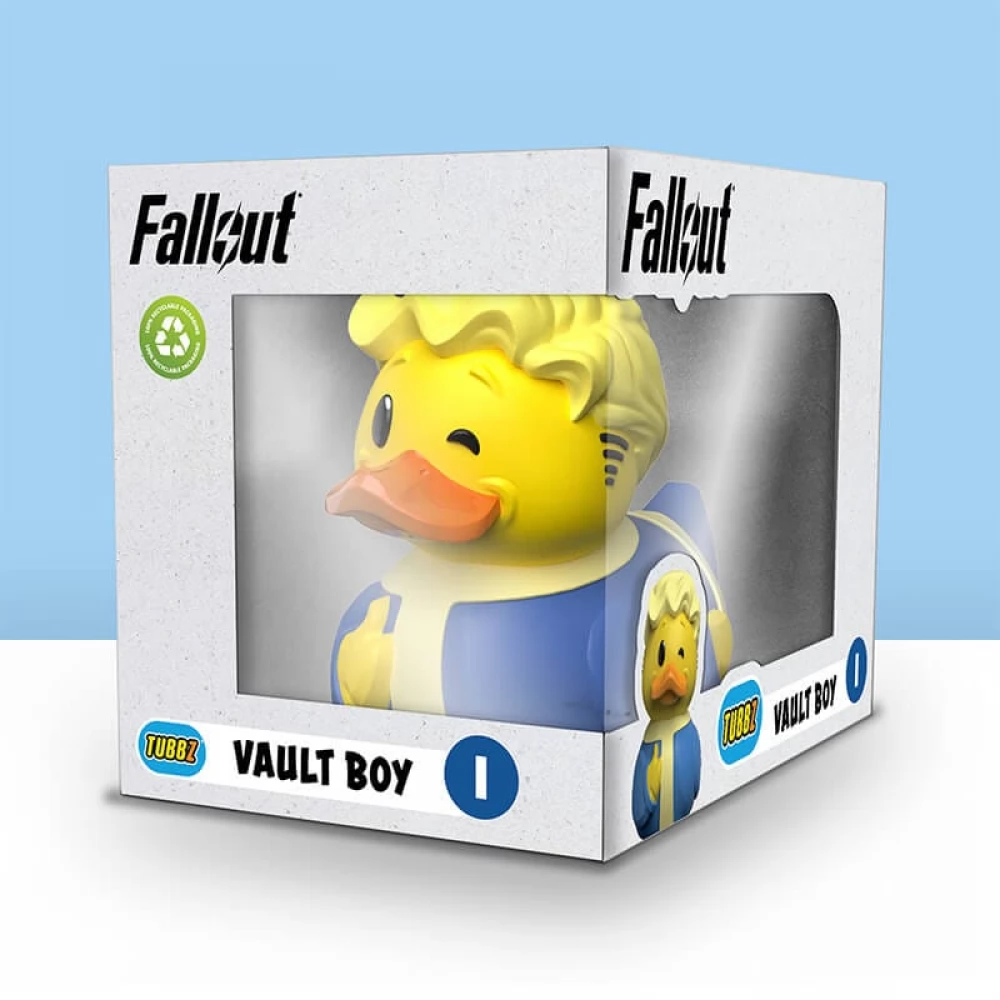 NUMSKULL TUBBZ Cosplaying Ducks - Fallout menedék lakó fiú kacsa figura dobozos változat