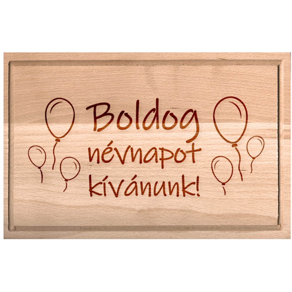 Névnapi vágódeszka lufikkal nagy