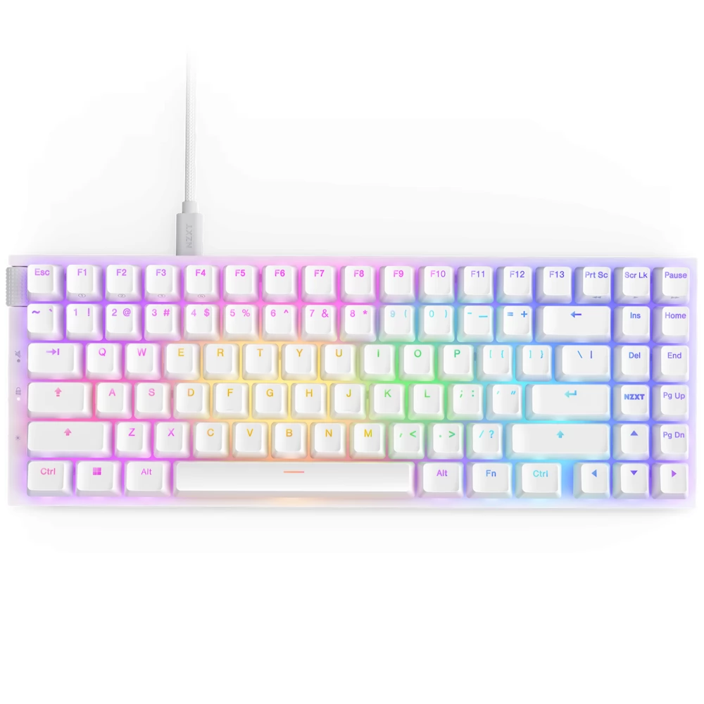 NZXT Function 2 MiniTKL UK Angol fehér