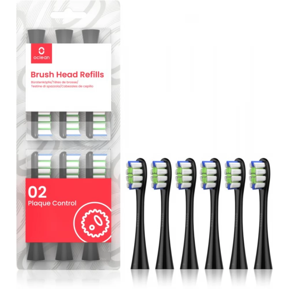OCLEAN B06 Plaque Control elektromos fogkefe pót fej (6db) fekete