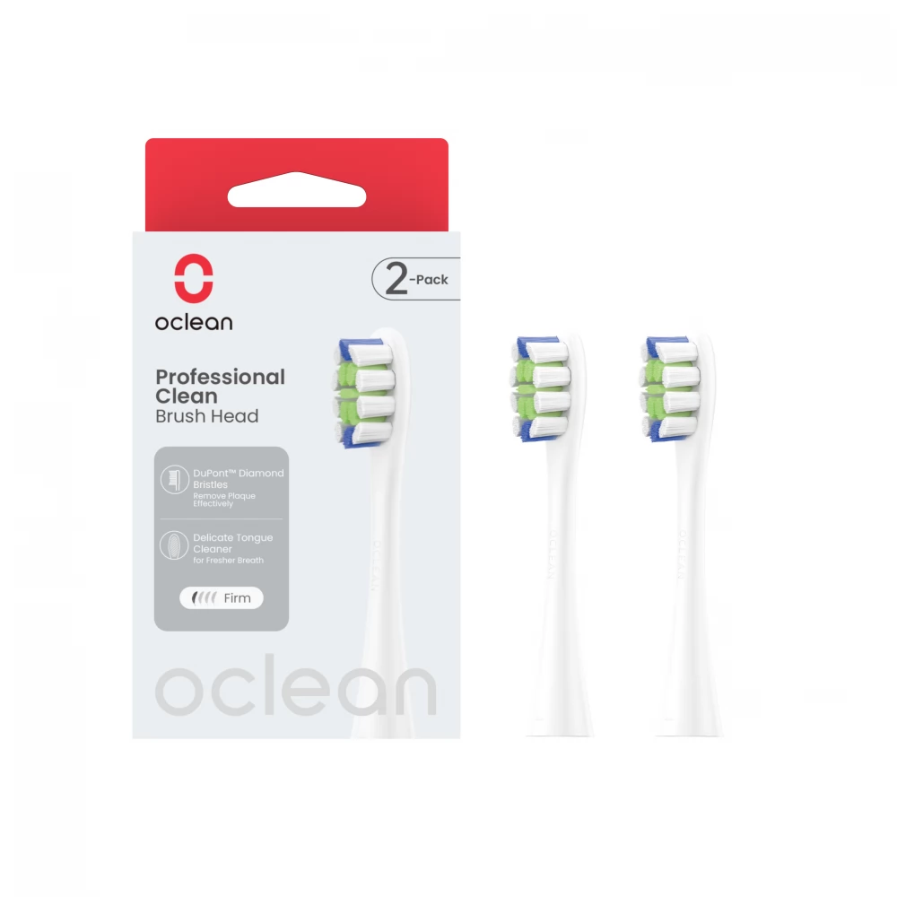 OCLEAN Professional Clean elektromos fogkefe pót fej (2db) fehér
