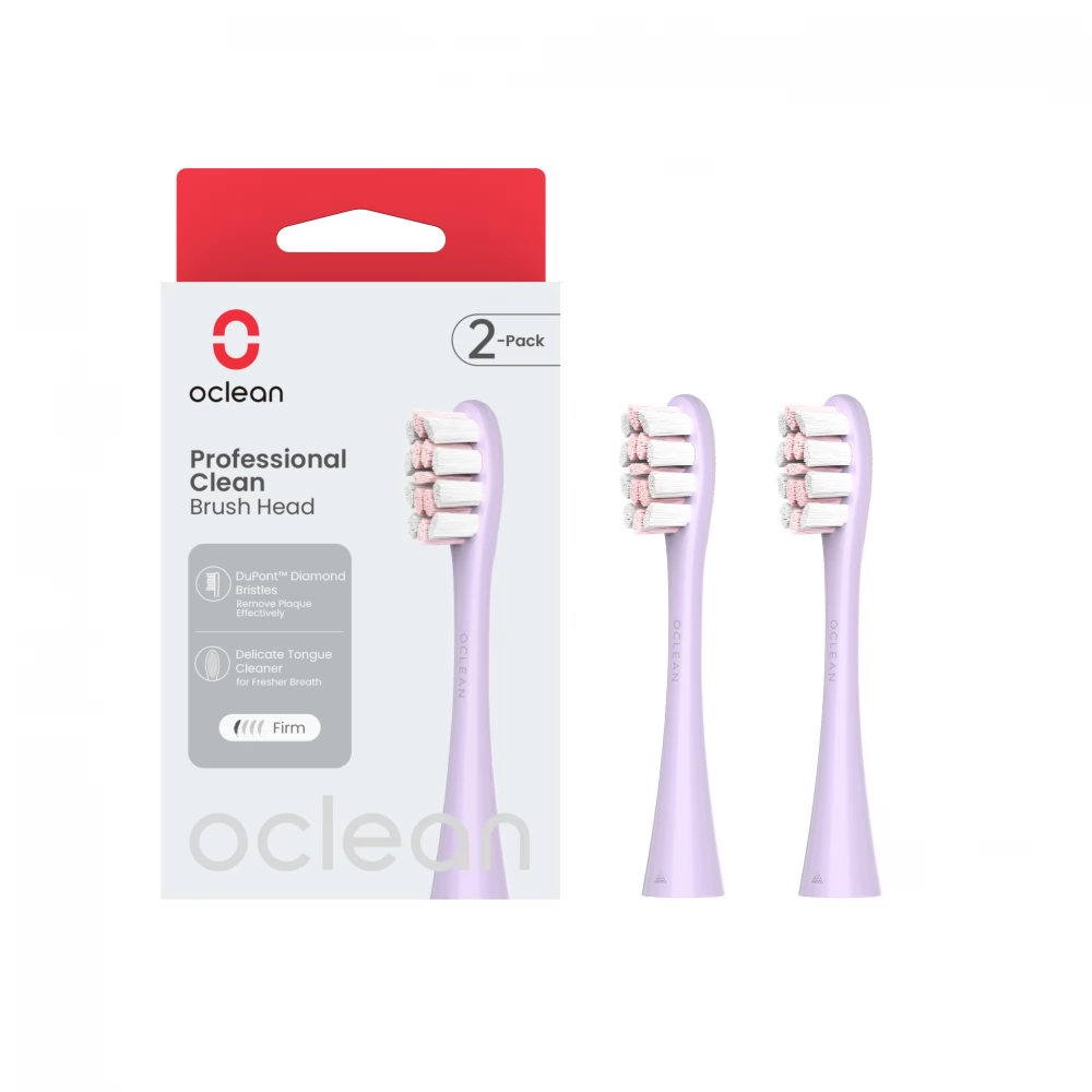 OCLEAN Professional Clean elektromos fogkefe pót fej (2db) lila