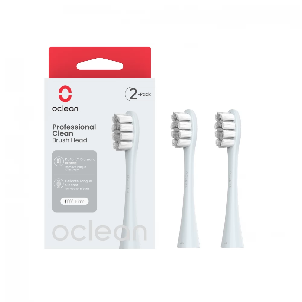 OCLEAN Professional Clean elektromos fogkefe pót fej (2db) szürke